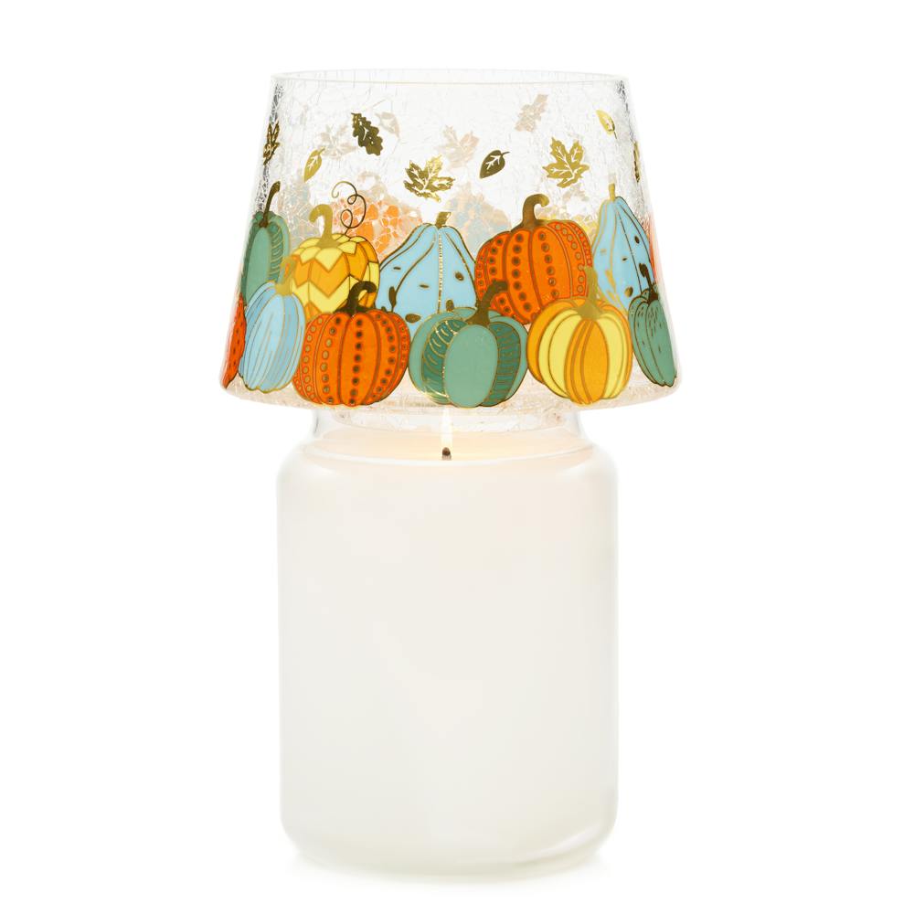 Fall Gourds Glass Shade